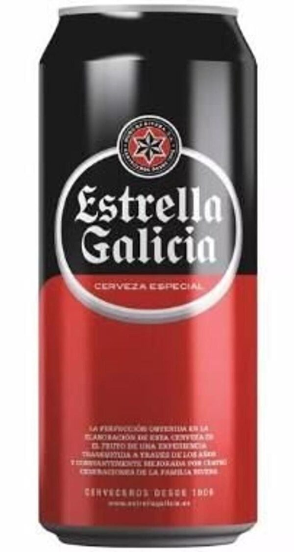 Cerveja lata 350ml - Estrella Galicia